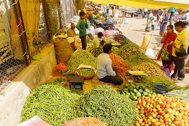 Karnataka-Marché en route-001